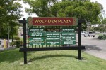 Main design is simple flat graphics on an MDO panel.  Tenant 

names are alumilite panels with digital prints mounted to a custom aluminum grid.  Sign is mounted to 6"x6" posts with 

2"x8" beams.