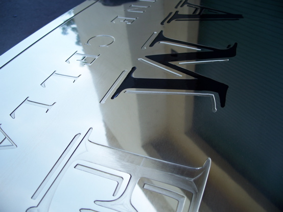 Routed brass